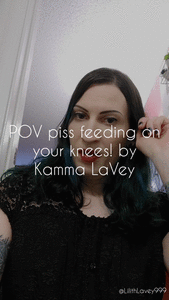 POV PISS feeding you on your knees