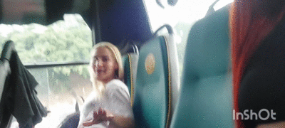 riding the bus with wet panties with a big poop. third part