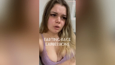 Farting-face expressions