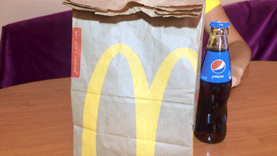 Eat Burger and Shit on Plate