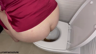 Pooping in toilet 50