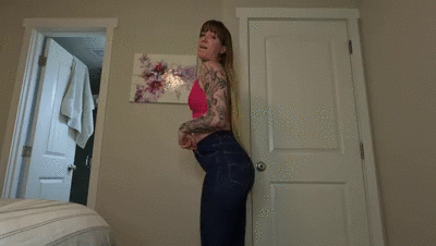 classy breaking in new blue jeans