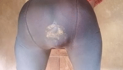 Monster poop from blown ass hole