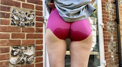 Locked outside wet myself