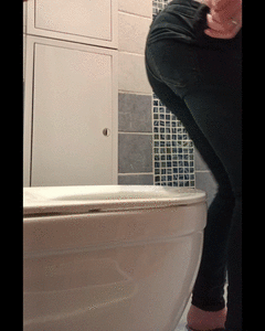 I knew you were spying on me pooping