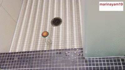 Collecting at the gym shower