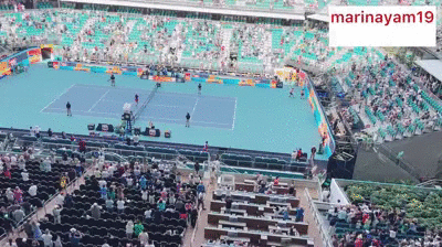 Pissing at a professional tennis game