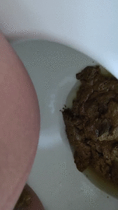 Poop in bathroom