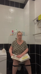Pictures in a book on the toilet