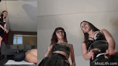 Lith Teaches Amarena to Use a Toilet Slave