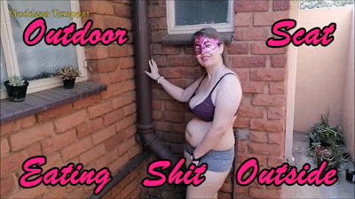 Outdoor Milf Poop Eating