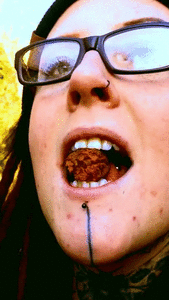 EATING TWO DOG SHITS