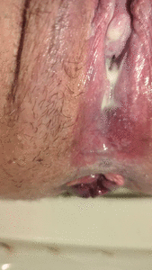 Extremely up-close anus shitting