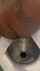 SWEATING PROFUSELY SHITTING IN PARK TOILET