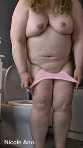 Loud reading while pooping + whipe + flushing