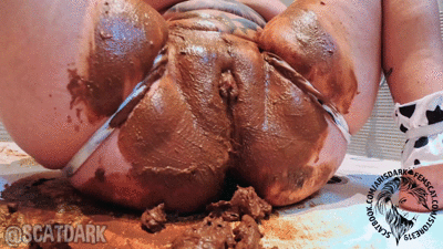 With spots and very dirty