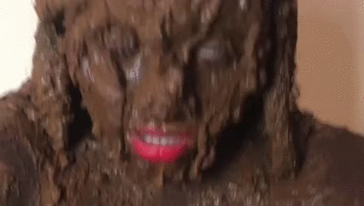 sexy brunette covered in shit II