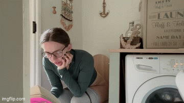 Reading while going to the toilet