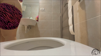 I Struggle Hard to Push Out a Giant Log