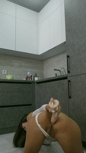 vomit in the kitchen