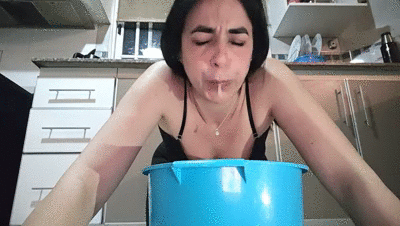 Vomiting all the food of a day