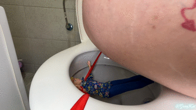 Giantess Farts & Flush Punishment