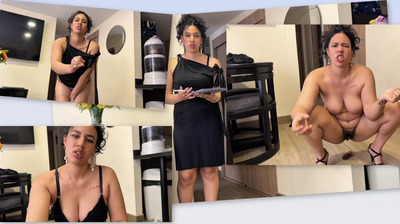 Brat teacher ruined your orgasm with her poop