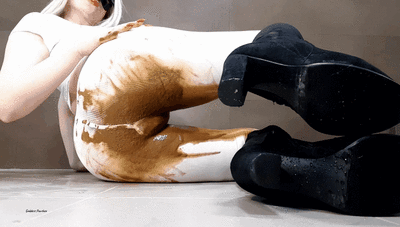 Yoga Tights Messy Boots