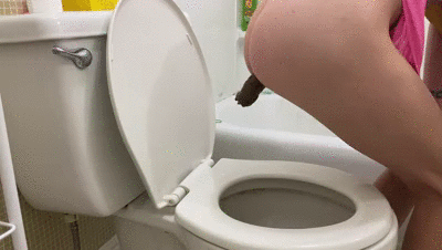 Princess Kazer Clogs Toilet With Massive Shit