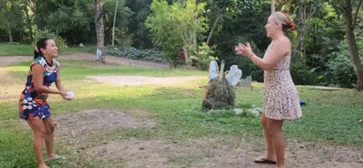 Daddy cleans our panties