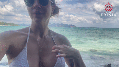 Big load on a paradisiacal beach