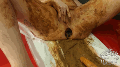 .The Slave was fisted with her own shit.