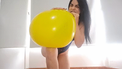 Soaking my enormous balloon with golden rain