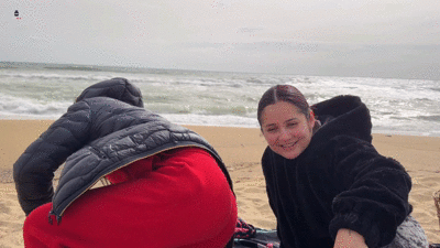 Smelly present on the beach toilet