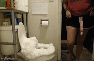 Shave Cream Covered Shitter