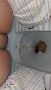 Indian toilet poop by sexy mommy