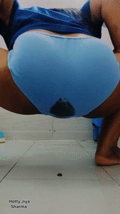 Desperate super sloppy wet pantypoop mess