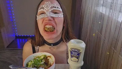 Salad with my crap load.