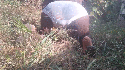 Diarrhea outdoor pantypoop