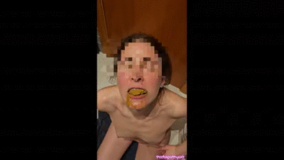 SWALLOWING FRIEND'S SHIT IN BATHROOM