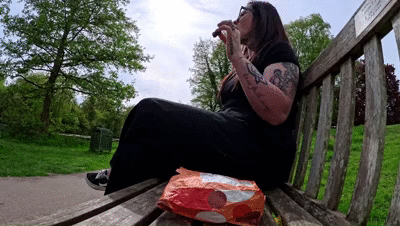 SWALLOWING DOG SHIT IN THE PARK