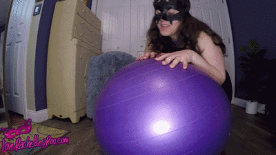 Purple Yoga Ball PAWG Farts