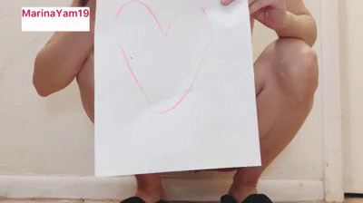 Heart shaped poop