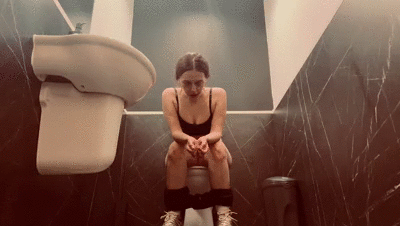 Public toilet pissing
