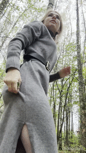 The forest and the leaves in the ass