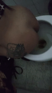 My friend taking a dump at the supermarket