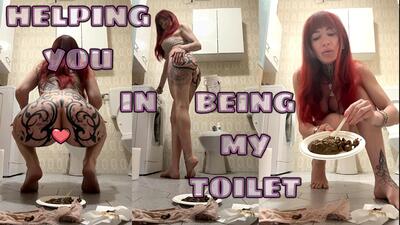 SCARLET - HELPING YOU IN BEING MY TOILET 4k