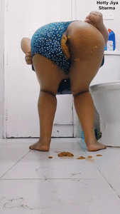 Mommy pooped out on the public toilet floor