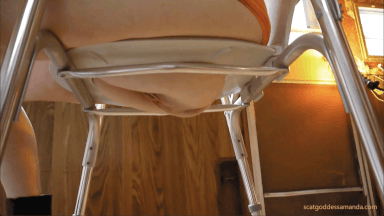 Toilet Chair Pooping Lower View