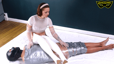 Mistress Feeds Slave With Huge Load